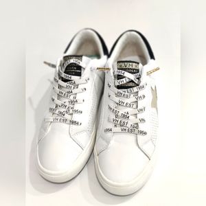 Vintage Havana Pierson Shoes Sneakers White Black Gold Women S 8 - 8.5